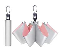 CUBY Sun UV Umbrella Folding Travel Compact Small Umbrella Men Reinforced Windproof Strong Frame Waterproof UV Proof Slip-Proof Handle Folding Backpack Easy Carry for Sunny Rainy