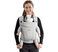 CUBY Toddler Back Carrier, Summer Breathable Zipper Front Carrier for Newborn, Outdoor Facing & Back Baby Carriers from Newborn, Adjustable Head Neck Support with Head Cover Baby Holder Belt Up 30 LBS