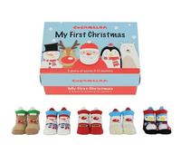 Cucamelon Baby My First Christmas 5 Pairs of Socks 0-12 Months Giftboxed