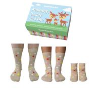 Cucamelon Mummy, Daddy and Me Matching Socks Gift Set - 3 Pairs of Starry