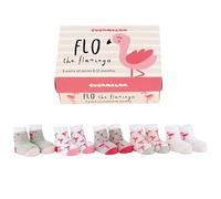Cucamelon Unisex Baby Flo the Flamingo Sock Gift, Multi, One Size