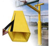 CucCe Basketball Pole Padding Basketball Hoop Post Protector, Full-Enclosure Square Post Protector, 180 Cm Tall, Suitable For Garages And Sports Fields(Yellow,180 * 10cm/70.9 * 3.9in)