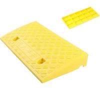 CucCe Driveway Kerb Ramp Plastic kerb ramp, step ramp, wear-resistant and durable, suitable for low-clearance vehicles and wheelchairs(Gelb,50x27x11cm)