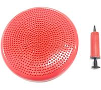 CucCe Foot Rehabilitation Exercises Balance Stability Disc Yoga Foot Massage Ball Mat With Hand Pump For Home Office Desk Chair Kids Trainer (Red)