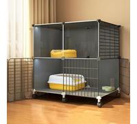 CucCe Large Cats Enclosure Cat Cage Cat Enclosure Indoor DIY Kitten Cage Cat House Detachable Metal Wire Kennels Crate Pet Playpen