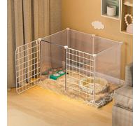 CucCe Large Cats Enclosure Cat Cages - Cat Playpen Pet Playpen with Door Small Animals Cage Enclosure Cage for Small Dogs Ferret Cage(75x39x47cm)