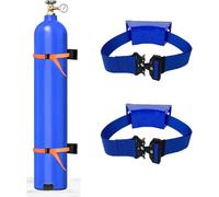 CucCe Oxygen Tank Cart Holder 2 4 6 8 10 Pack Gas Cylinder Wall-mounted Bracket, Propane Bottle Holders/Oxygen Tank Holder Rack(Blue,2 pack)