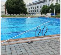 Cucce Pool Life-Saving Pole Lifeguard/Maintenance Personnel Safety Hook Pool Pole, Lightweight Aluminum Water Rescue Life Rod Bar, for Struggling Swimmers(L 0.6m/2ft - 1m (3 3/10ft))