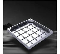 CucCe Square Embedded Manhole Recessed manhole cover ,Invisible Manhole Cover And Frame, Square,for Outdoor/Yard/Driveway/Pavement(8cm,40 * 40cm/15.7 * 15.7in)