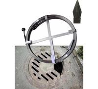 CucCe Steel Strip Unclogger Snake-Shaped Drain unblocking Rod, for Cleaning Outdoor Drainage Pipes; Rust-Proof Steel Strip for unblocking dra(2.5cm,L 15m)