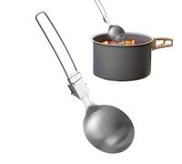 Cucchiaio Da Minestra, Cucchiaio Da Cucina Per Minestra Piegevole - Utensile Anti Scottatura Barbecue Trekking Picnic Cena Viaggio | Cucchiaio Zuppa Acciaio Inossidabile Antiscivolo Antisurr