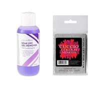 Cuccio 500ml Gel Remover and Veneer Soak Off Foils Duo Pack, Purple