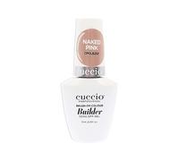 Cuccio Builder Gel for Nails 13ml, Hard Builder Gel for Nail Extensions, Nail Sculpting, Overlay, Nail Strengthening, UV/LED Cure, Professional Salon Use, Naked Pink