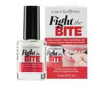 Cuccio Fight The Bite - Clear No Bite Nail Polish for Women & Men - Bitter Nail Polish to Deter Nail Biting - Promote Healthy Nail Growth - 0.50 Fl. Oz.