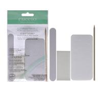 Cuccio - Pedicure Client Guard Disposable Pro Pack - for Women - Birchwood Stick, Nail File, Large Heel Buffer, Nail Buffer - 4 Pc, Multi