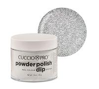Cuccio Powder Polish - Acrylic Nail Colour Dip System - 45g (1.6oz) Dipping Powder - Silver Glitter