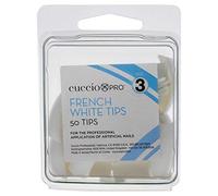 Cuccio Pro - French White Tips - 3 - for Women - Acrylic Nails - 50 Pc