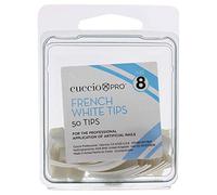 Cuccio Pro - French White Tips - 8 - for Women - Acrylic Nails - 50 Pc