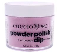 Cuccio - Pro Powder Polish Nail Colour Dip System - Deep Pink With Pink Glitter - for Women - Nail Powder - 2 oz