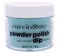 Cuccio - Pro Powder Polish Nail Colour Dip System - Jade with Silver Glitter - for Women - Nail Powder - 2 oz