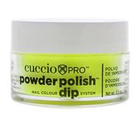 Cuccio - Pro Powder Polish Nail Colour Dip System - Neon Yellow - for Women - Nail Powder - 0.5 oz