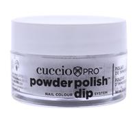 Cuccio - Pro Powder Polish Nail Colour Dip System - Platinum Silver Glitter - for Women - Nail Powder - 0.5 oz