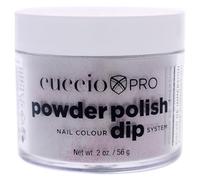 Cuccio - Pro Powder Polish Nail Colour Dip System - Silver With Baby Pink Glitter - for Women - Nail Powder - 2 oz
