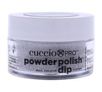 Cuccio - Pro Powder Polish Nail Colour Dip System - Silver with Rainbow Mica - for Women - Nail Powder - 0.5 oz