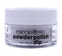 Cuccio - Pro Powder Polish Nail Colour Dip System - Silver with Silver Glitter - for Women - Nail Powder - 0.5 oz