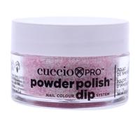 Cuccio - Pro Powder Polish Nail Colour Dip System - Soft Pink Glitter - for Women - Nail Powder - 0.5 oz