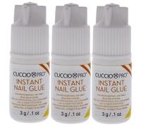 Cuccio Super Strong Instant Nail Glue for Nail Tips Acrylic Nails and Press On Nails - 0.10 Fl Oz - 3 Pack