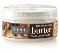 Cuccio Vanilla Bean & Sugar Butter, 226g (8oz), Moisturizing Body Butter for Women with Shea & Cocoa Butter, Vanilla Scent for Soft, Hydrated Skin