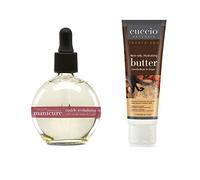 Cuccio Vanilla Bean & Sugar Hydration Essentials Kit- 75ml Cuticle Oil & 4oz Butter Tube, Grey