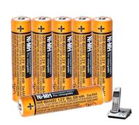 CUCESH HHR-65AAABU NI-MH AAA Rechargeable 630mAh 1.2V AAA Rechargeable Batteries for Panasonic Cordless Phones (6pcs)