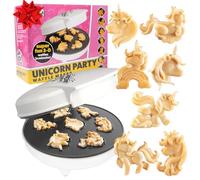 CucinaPro Unicorn Mini Waffle Maker- Creates 7 Different Animal Shaped Waffles in Minutes- A Fun and Cool Magical Breakfast for Kids & Adults - Electric Non-Stick Waffler Iron, Gift Girls