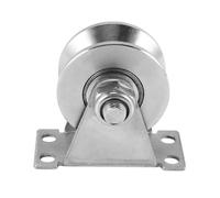 Cucioki 1-Pack V-Type Stainless Steel Pulley Block Mute Bearings Groove Sliding Roller Track Wheel