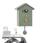 Cuckoo Battery Operated Wall Clock - Traditional Cuckoo Clock | Decorative Bird Clock with Timed Alarm | Battery Operated Cuckoo Clock and Pendulum - Modern Wall Clock - Wall Decor Pair
