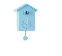 Cuckoo Clock, Bird Out Of The Window, Alarm, Moving Hour, Silent Design for Kitchen(Sky Blue)