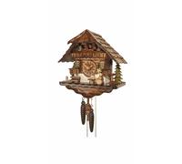 Cuckoo Clock Black Forest house with moving beer drinker