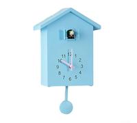 Cuckoo Clock Cuckoo Wall Clock, Minimalist Pendulum Quartz Bird Clock, Cuckoo Bird Voices Call, Wall Art Home Living Room Kitchen Office Decoration(Blue)
