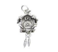 Cuckoo Clock sterling silver charm .925 x 1 Cuckoos Clocks charms