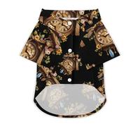 Cuckoo Clock Wood Craft Dog Clothes Dog Cat Shirt XS