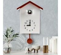 Cuckoo Clocks with Working Bird Modern Cuckoo Wall Clock with Chimer Minimalist Cuckoo Sound Clock with Pendulum Delicate Cuckoo Bird House for Wall Art Home Living Room Kitchen Office Decoration