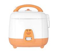 Cuckoo CR-0331 Basic Electric Rice Cooker and Warmer, Nonstick Inner Pot, Made in Korea, 3 Cups, White/Orange