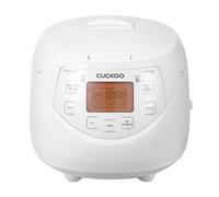CUCKOO CR-0633F | 6-Cup (Uncooked) Micom Rice Cooker | 11 Menu Options: White Rice, Brown Rice & More, Nonstick Inner Pot, Made in Korea | White