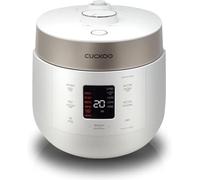 CUCKOO CRP-ST0609FW Rice Cooker and Warmer for 6 Cups (Uncooked) / 12 Cups (Cooked) Double Pressure Rice Cooker and Warmer with Non-Stick Coating, 16 Menu Options, 3 Voice Guides, Automatic