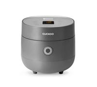 CUCKOO Micom Small Rice Cooker with 10 Menu Options: White, Oatmeal, Brown, Quinoa and More, Smart Fuzzy Logic, 3 Cup/0.75 Quart (Uncooked), 6 (Cooked), CR-0375F Gray