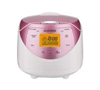 Cuckoo Rice Cooker - 1.08L, 6-Cup, 580W, Fuzzy Logic, Keep Warm & Timer, White/Pink, CR-0631F