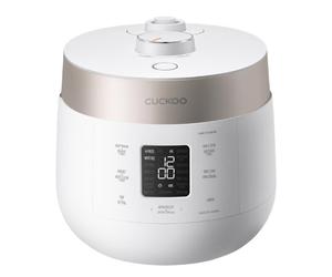 CUCKOO Twin Pressure Rice Cooker & Steam Cooker - 1.08L, 6-Cup, 850W, White, CRP-ST0609F