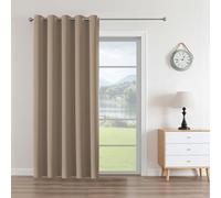 CUCRAF 1 Panel Blackout Curtain Thermal Insulated Eyelet Blackout Curtains for Bedroom/Living Room/Nursery, Khaki
